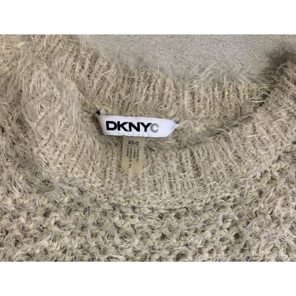 DK NYC Womens Chunky Knit Poncho Womens XS Nylon Blend Pullover Sweater Shawl - Picture 5 of 10